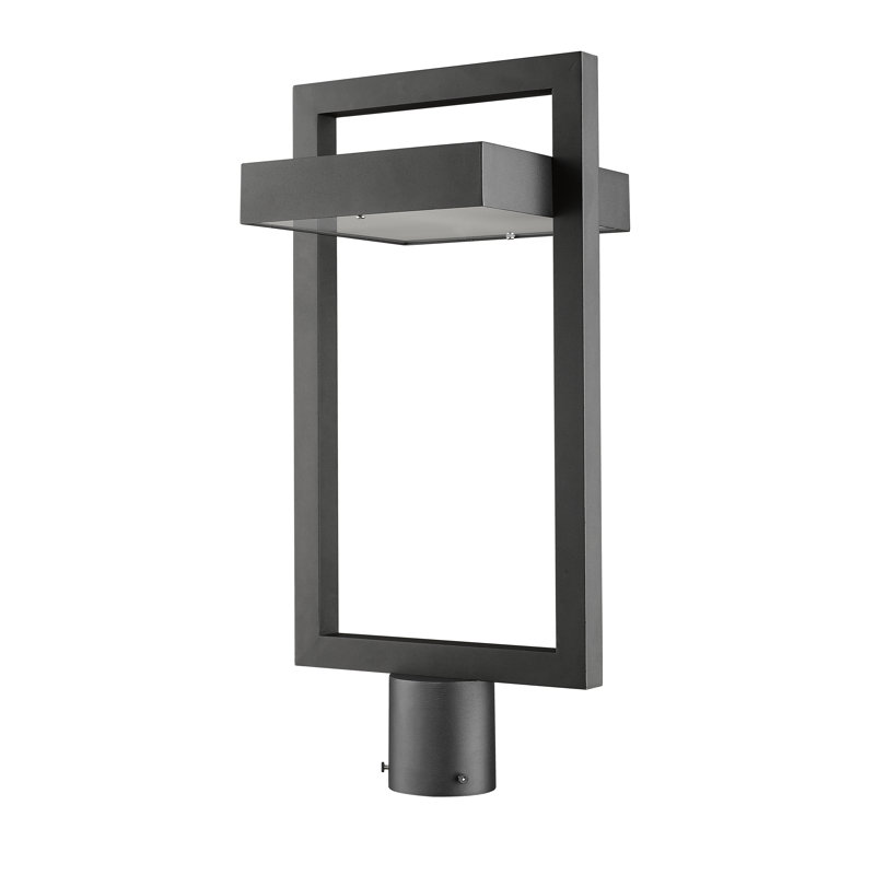 Tête de lanterne DEL câblée d'extérieur à 1 lumière H 21,62 po Giddens, Noir