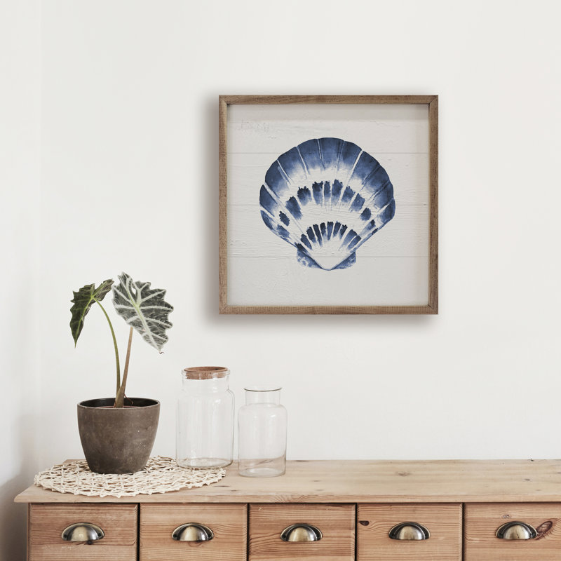 Coquille bleue 1, H 8 po x l 8 po x P 1 po