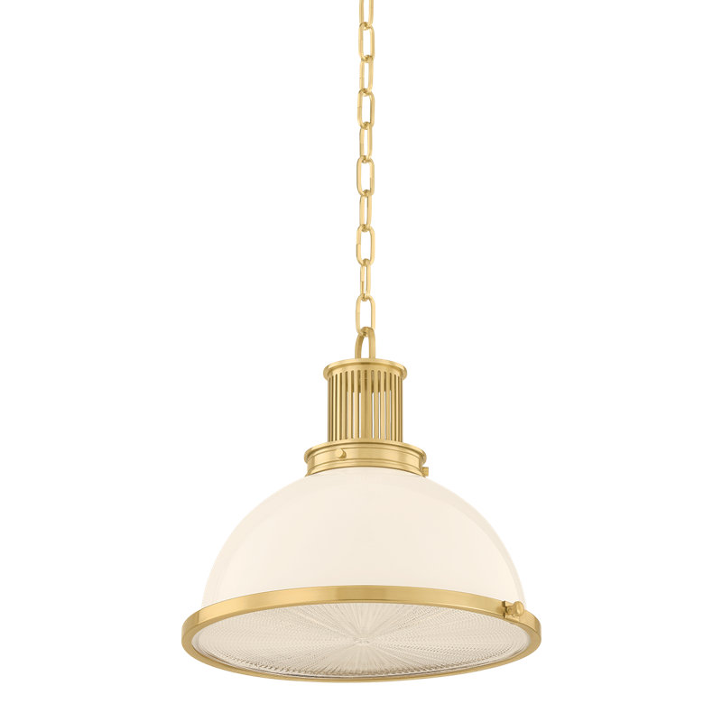 Whitfield Semi Flush, Antique Brass