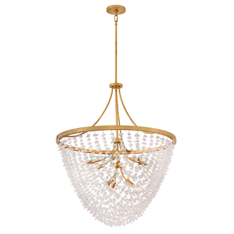 Myra Chandelier, 42.5" H x 35" W x 35" D, 9 Lights