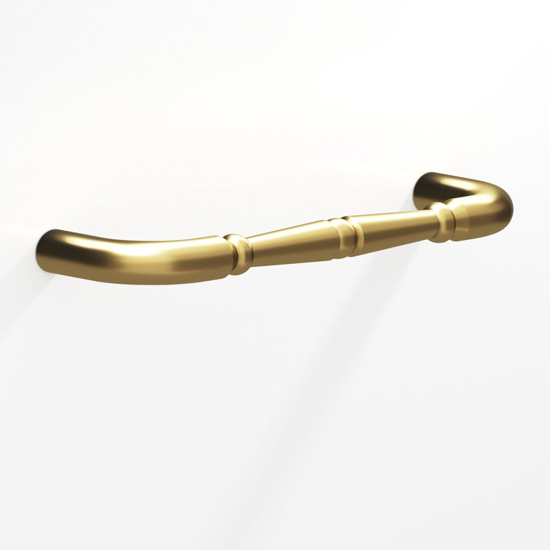 Detailed Wire Appliance Pull With Beads, Satin Brass, 10''