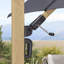 Parasol de patio en porte-à-faux 9 x 12 pi George Oliver Palace MEB, gris-2024517219