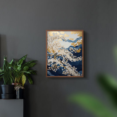 Paysages série CLxx - reproduction encadrée de qualité supérieure - prête à être accrochée - aucun clou requis