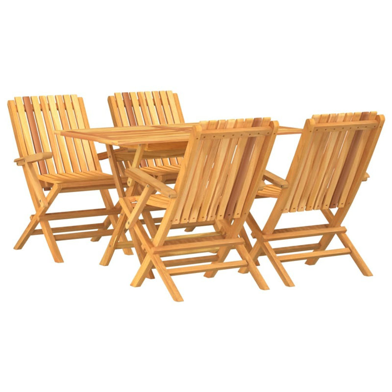 Krysten 4 - Person Teak Patio Dining Set with Rectangular Table