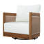 Ensemble de conversation en bois d'acacia Helix Modern Coastal
