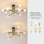 8-Light Sputnik Sphere Semi Flush Mount