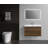 Bacup 35.5" Wall-Mounted Single Bathroom Vanity Set
