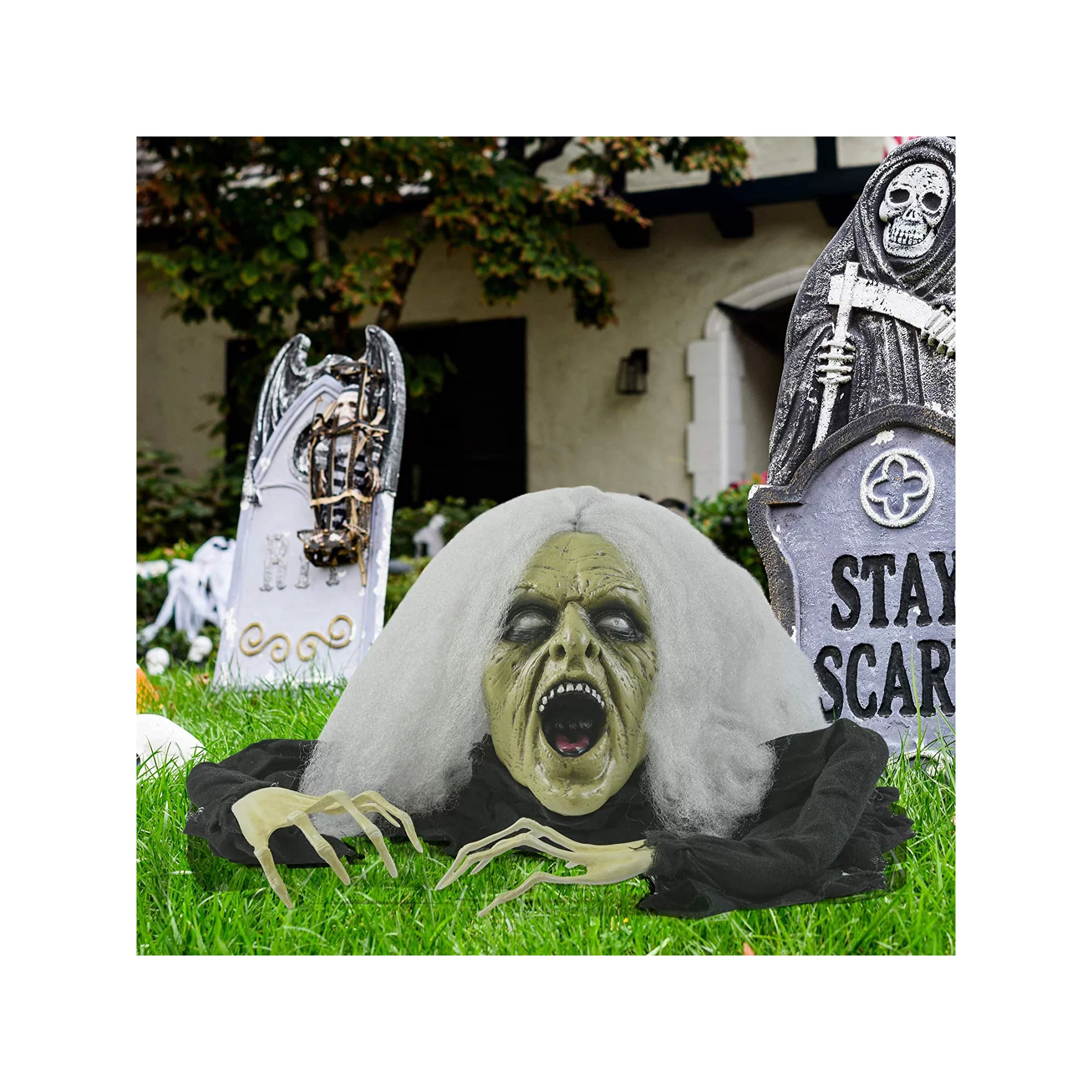 Halloween Skeleton Ghost Masks Cloak Haunted House Vampire Cosplay