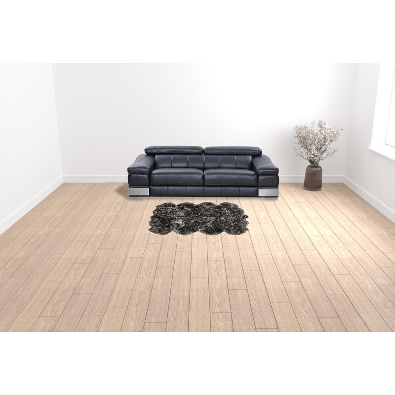 Sheepskin Animal Print Indoor Rug, Novelty 6' x 6'