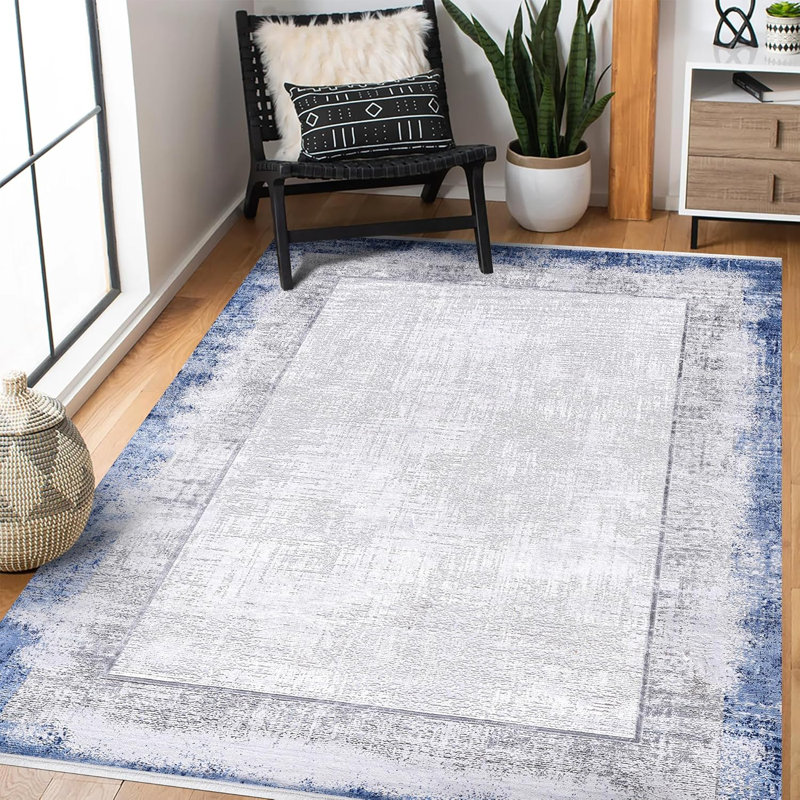 Luxury Area Rugs Soft Bamboo Silk Carpets for Kitchen Non Slip Bedroom Rug Boho Floor Mat ZE009, Rectangle 120 x 180 cm