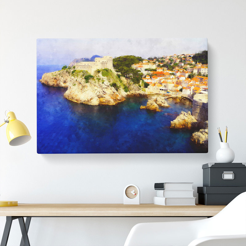 Dubrovnik in Croatia - Wrapped Canvas, 35cm H x 50cm W x 3cm D