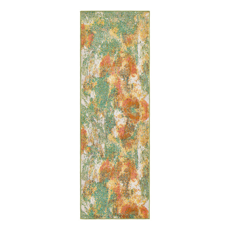 Ansela Washable Abstract Indoor Rug, Rectangle 2' x 4'