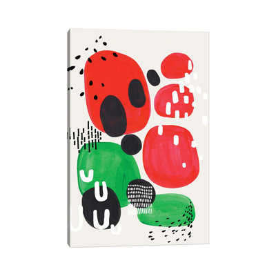 Watermelon Party 1 Piece Wrapped Canvas Wall Art