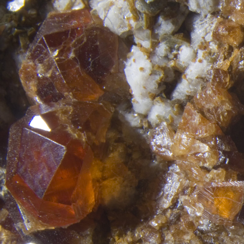 Spessartine. Mine Wushan Spessartine, Chine