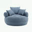 Canapé simple en chenille avec coussins-276592527