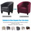 Cotton Box Cushion Armchair Slipcover-1239061540
