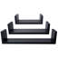 3 tablettes flottantes en U Keokee-294965922
