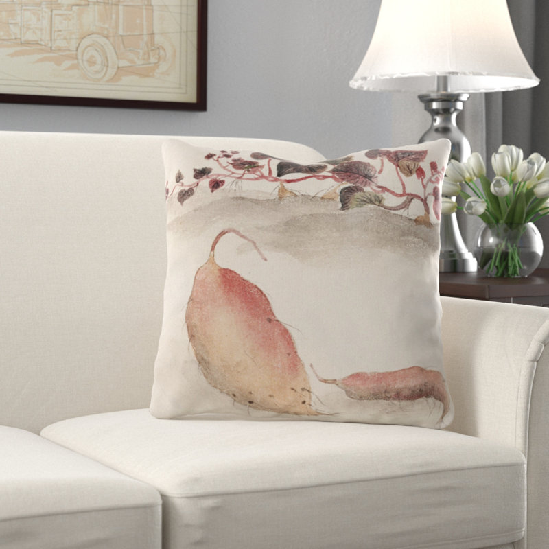 Coussin watercolour Amaro, Microsuède, Intérieur