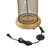 Blumenfeld 23''H Open Bronze Metal Mesh Pedestal Floor Lamp