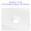 Lavabo de salle de bain rectangulaire en céramique blanche 19 "X15"-124005764