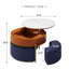 Table basse 32 po avec 3 tabourets modulables avec rangement-271548677