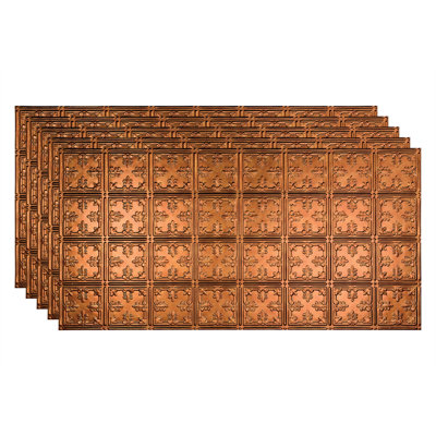 24.375'' L x 48.375'' W Textured Vinyl Glue Up Ceiling Tile