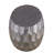 Modern Contemporary Round Aluminum Material 32" Coffee Table, Farmhouse Table With Glossy Diamond-Patterned Base-2086942269