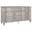 Commode double 9 tiroirs l 71 po Priour