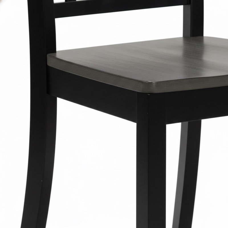 Zachary Black/grey Side Chair (set Of 2)