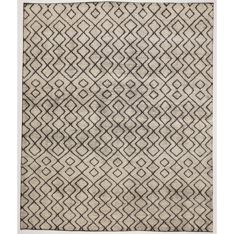 Hand Knotted Chevron Area Rug