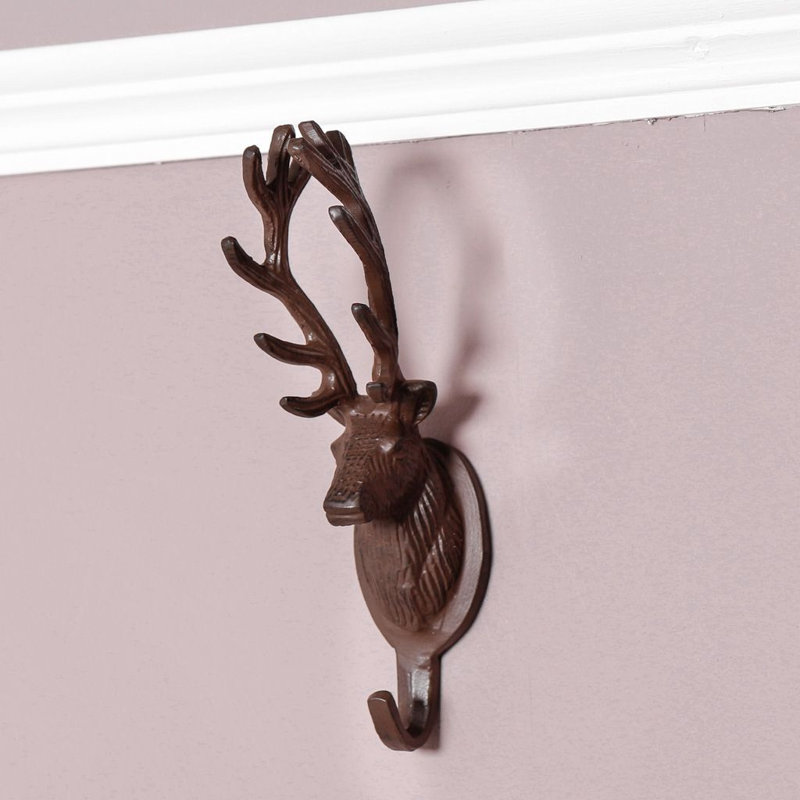 Adan Iron Wall Wall Hook, Brown