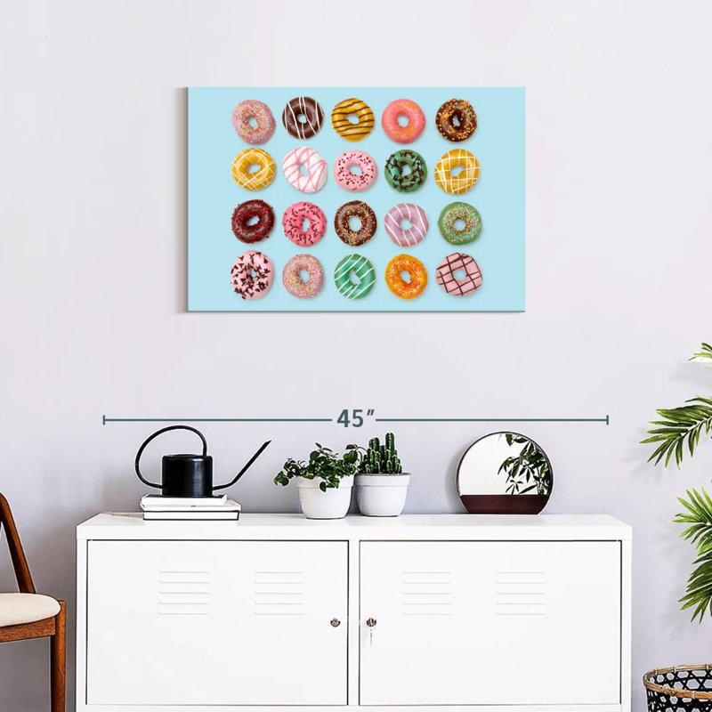 Various Glazed Doughnuts, 20" H x 30" W