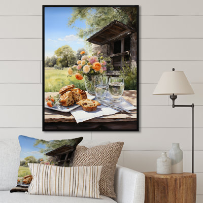 «Farmhouse Picnic Harmony» sur toile