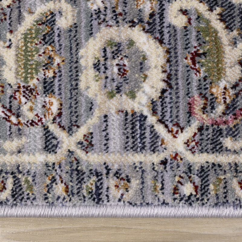 Tapis à bordures antidérapantes Nalae, Rectangle 5 pi 3 po x 7 pi 10 po