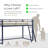 Audreena Twin Metal Platform Loft Bed-50208494