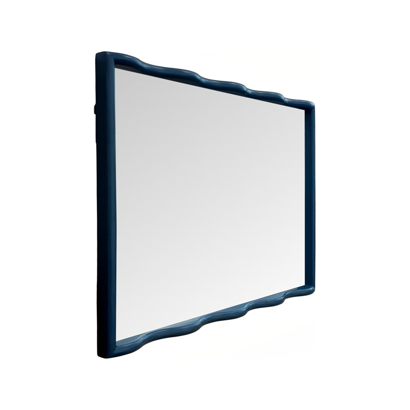Miroir festonné Willow, Bleu