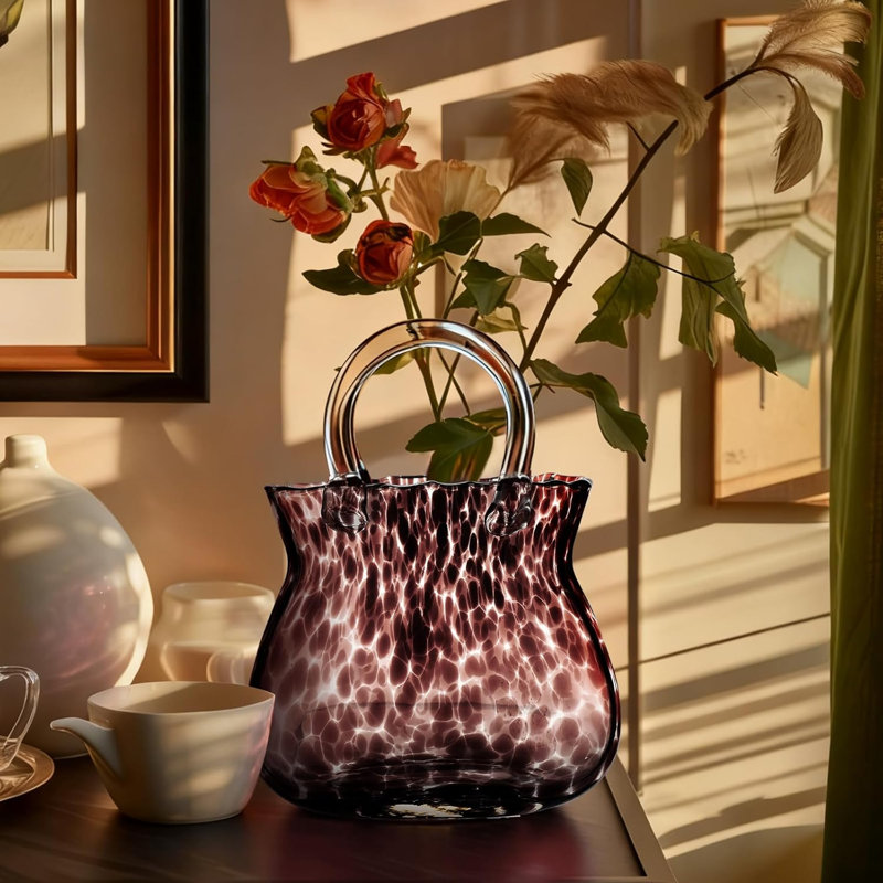 Glass Purse Vase
