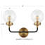 Éclairage pour meuble-lavabo transitionnel contemporain en fer / verre Claudio-119338792-44772491-44772488
