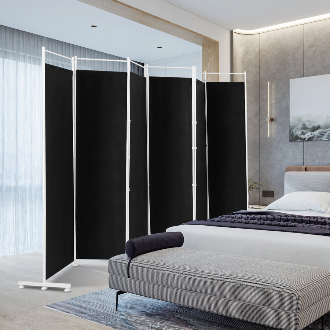 300cm W x 180cm H 6 - Panel Folding Room Divider