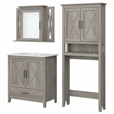 Edion Single Bathroom Vanity with Ceramic Top