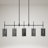 Shoshoni 5-Light 45.3"W Oversized Kitchen Island Modern Linear Chandelier