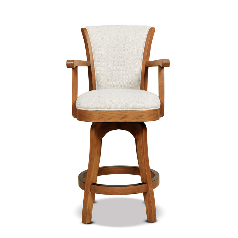 Tabouret tournant 30 "avec accoudoirs Boden-Rose, Tabouret de comptoir (siège d'une hauteur de 27 p