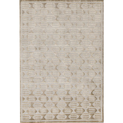 Hand-Knotted High-Quality Gray Area Rug