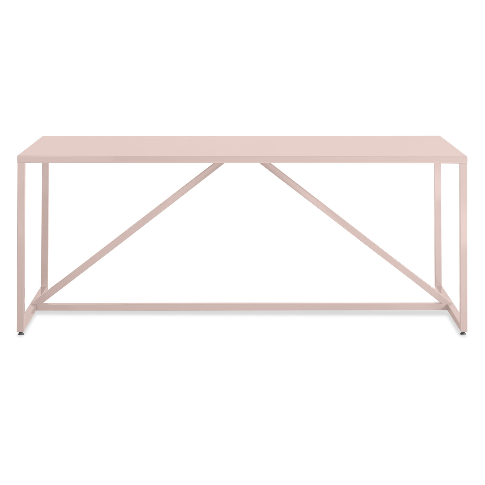 Strut Dining Table, 35" W x 75" L, Standard (29" Height), Celery