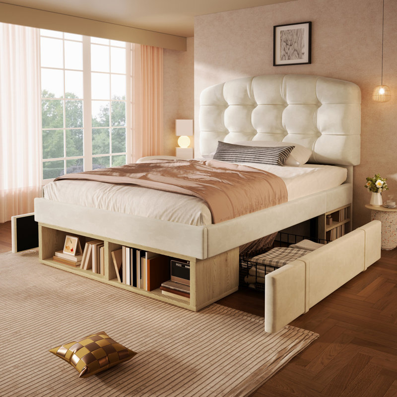 Bed, Beige, Single (3')