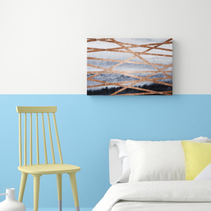 Bronze Ways by Oliver Gal - Wrapped Canvas Print, 25.4cm H x 38.1cm W