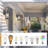 Outdoor Sconce Lights, Outdoor Wall Light Fixtures, Waterproof Exterior Lighting Fixtures With Water Rippled Glass Shade-1164254895
