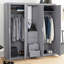 Kimberley 4 Door 4 Drawer Combi Fitment Wardrobe-1480197275