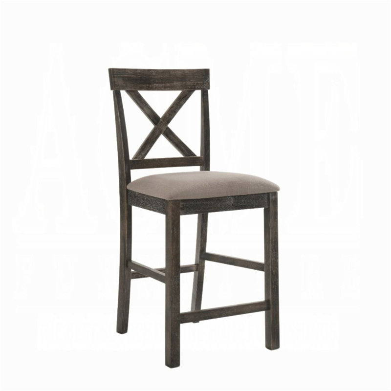Ensemble de 2 chaises de salle à manger à hauteur de comptoir Contemporary