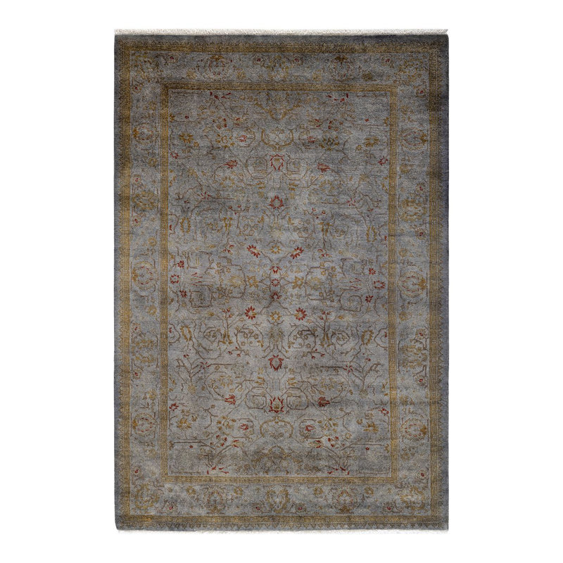 Fine Vibrance One-of-a-Kind 4' 3" X 6' 4" Hand Knotted Area Rug